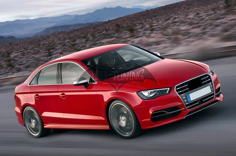 Для S3 Look решетка ABS для Audi A3- Решетка переднего бампера с ACC режущая гоночная решетка с держателем Европейской пластины