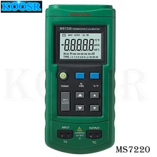 MASTECH MS7220 Профессиональный термопары симулятор тестер калибровки метр измерения термопары/Моделирование моделирования