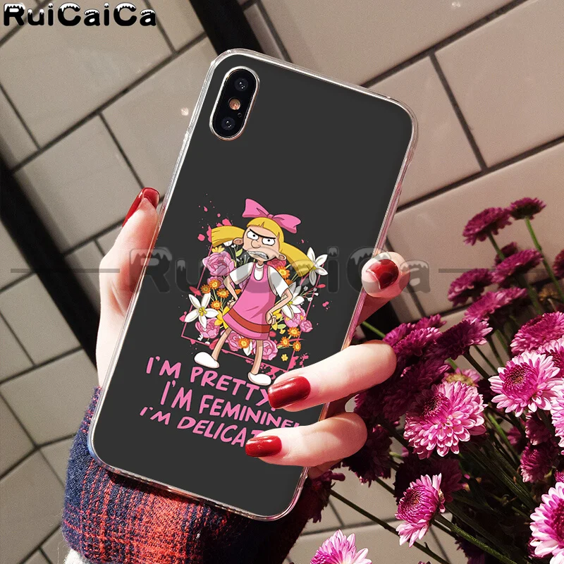 A10 RuiCaiCa Hey Arnold Coque Shell чехол для телефона Apple iPhone 8 7 6 6S Plus X XS MAX 5 5S SE XR мобильные чехлы - Цвет: A10