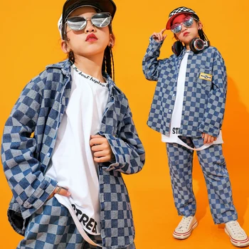 

Girls Jazz Dance Costume Fashion Hiphop Rave Outfit Street Dance Practice Dancing Wear Kids Stage Performance Clothing DC2736