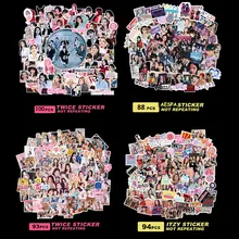 

Kpop Girls TWICE Aespa ITZY Mamamoo BP Stickers New Album Formula of Love Cute Kpop Girl Group Idol Star Stickers Set Fans Gift