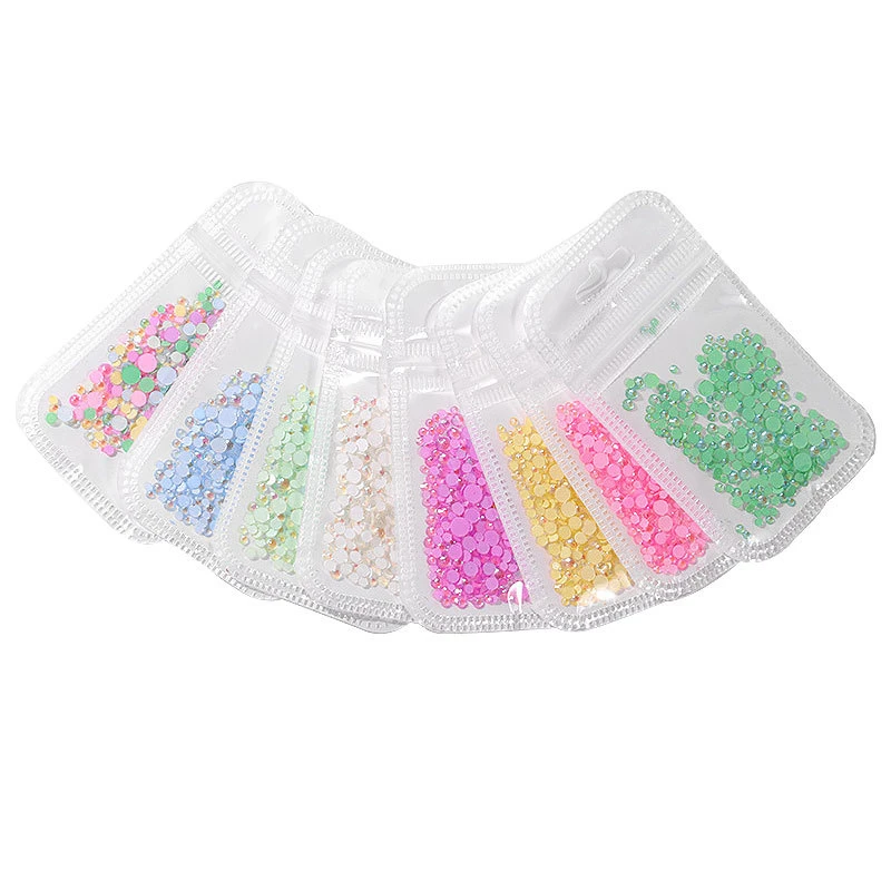 2-5 мм разноцветные светящиеся хрустальные блестящие стеклянные стразы для дизайна ногтей 3D очаровательные плоские с оборота Стразы флуоресцентные маникюрные наконечники драгоценные камни