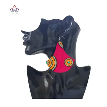 

2020 New Multi Color Ankara Ethnic Earrings African Print Fabric Morning Glory Earrings Jewelry Earring For Women WYB301
