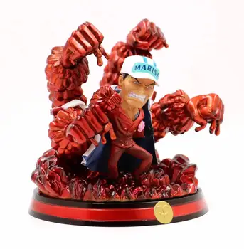 

Anime One Piece Navy Headquarters Senior General Sakazuki Lava-Lava Fruit PVC Action Figure Collection Model Kids Toys Doll Gift
