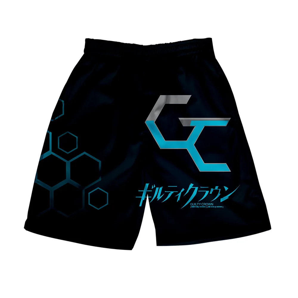 Guilty Crown Symbol Trousers Shorts Cosplay Costume Summer Women's Men's Pants 