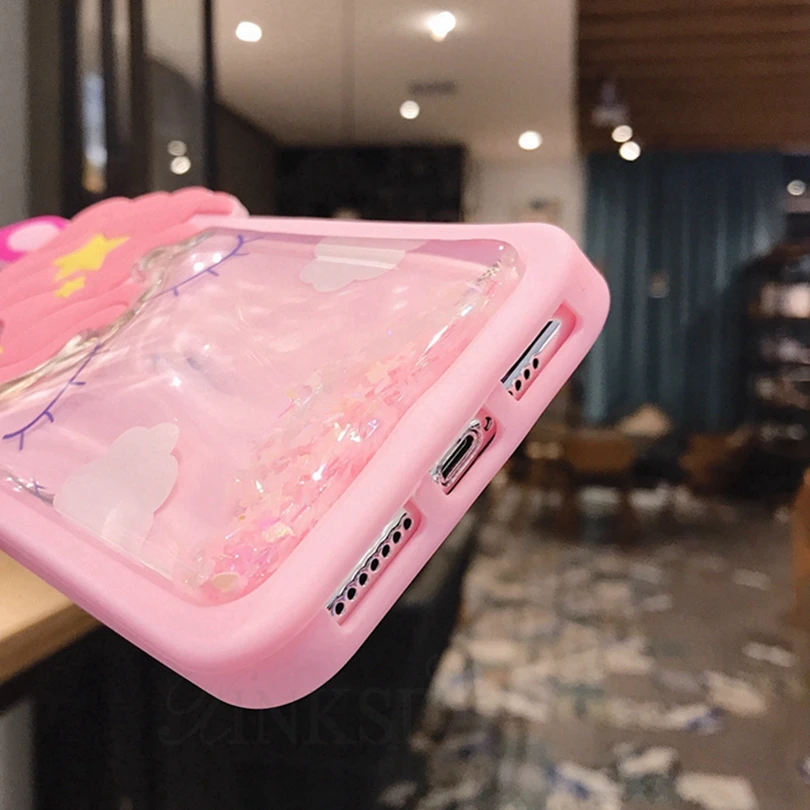 5 3D Единорог жидкого силикона чехол с блестящими звездами для Xiaomi mi 8 SE 2S mi A1 A2/6X 5X Red mi 4A Note 4 4X Note 5 pro 5A премьер-Чехол