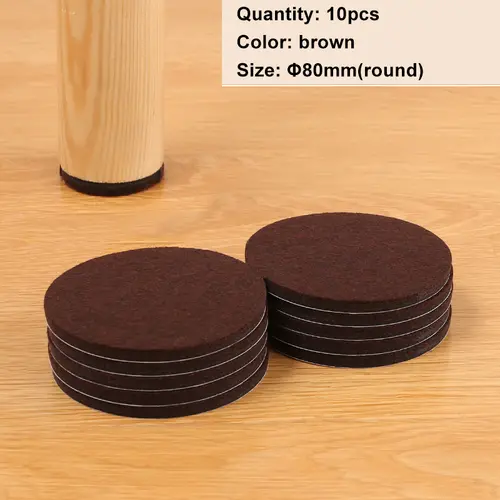 Felt Chair Leg Pads Floor Protectors Table Furniture Leg Feet Cover Caps Round 5mm Thick Anti Scratch Furniture Felt Pads - Image 11