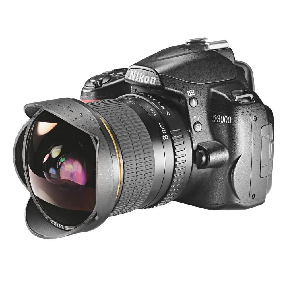 JINTU 8mm Fisheye Lens Wide Angel Lens for Nikon