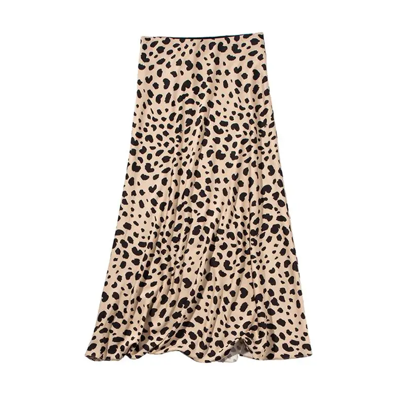 leopard Летняя Сексуальная юбка миди, винтажная леопардовая юбка, Женская Корейская облегающая юбка с высокой талией, kawaii, уличная одежда, faldas mujer moda - Цвет: leopard