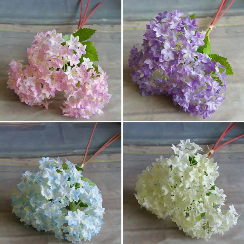 European Silk Flower Rose Artificial Hydrangea Wedding Party Arrangement | Дом и сад