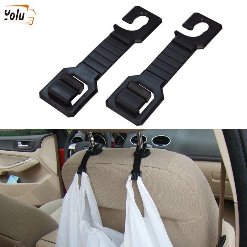 

YOLU Universal Car SUV Multifunctional Practical Organizer Hanger Back Seat Headrest Hanger Storage Hook for Bag Handbag