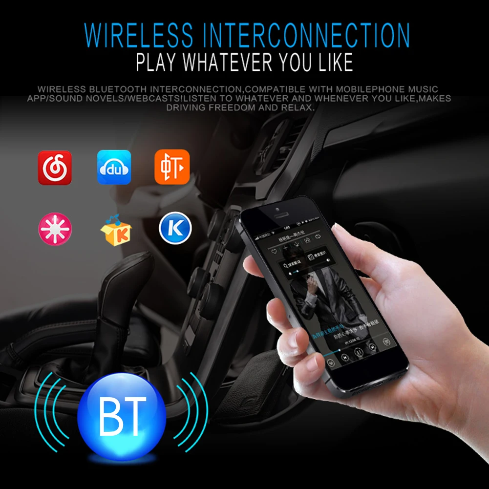 Авторадио одиночный 1Din Bluetooth автомобильный стерео аудио в-тире FM AUX вход приемник USB MP3 радио плеер