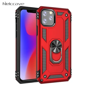 

500Pcs Magnetic Car Ring Holder Anti-Fall Cover For iPhone 11 Pro XR XS Max X 6 7 8 Plus SE 2020 Shockproof Armor Kickstand Case
