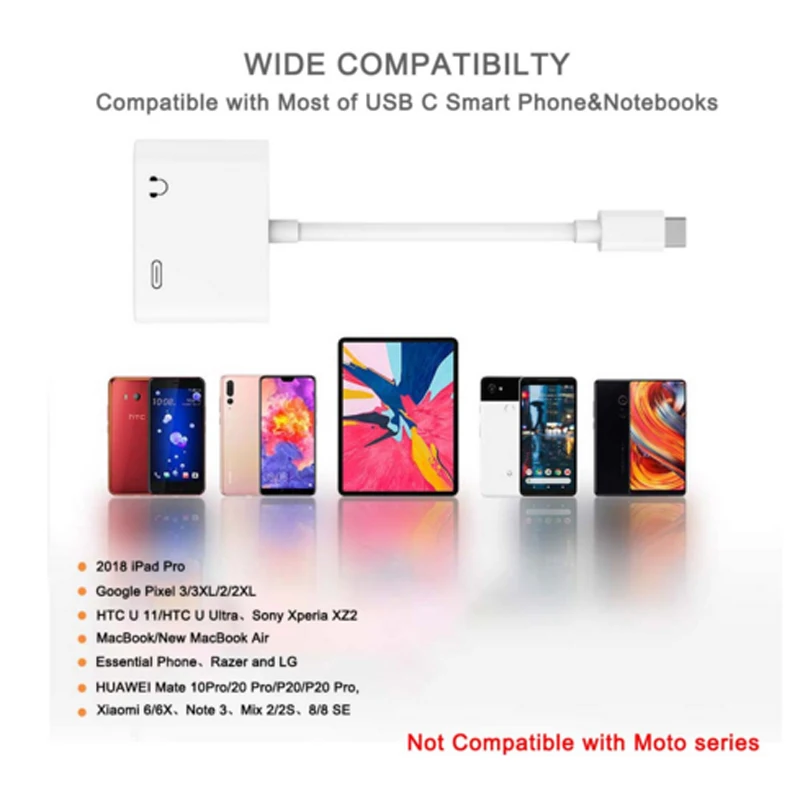 2 в 1 USB C до 3,5 мм AUX Наушники Jack цифровой аудио стерео Быстрая зарядка type C адаптер для huawei P20 Google Pixel 2/2XL/3/3XL