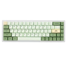 Xda v2 matcha chá verde tintura sub keycap conjunto grosso pbt para teclado gh60 poker 87 tkl 104 ansi xd64 bm60 xd68 xd84 xd96 janpanese
