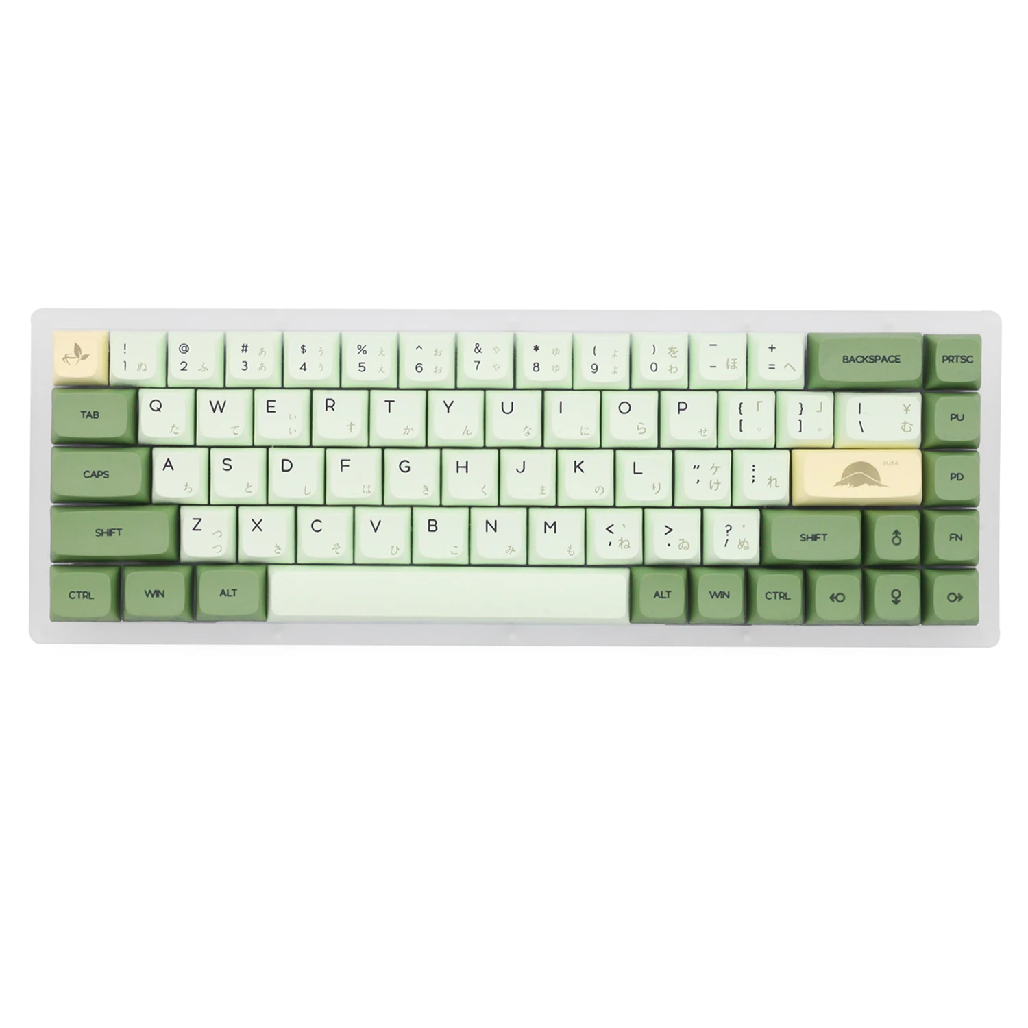 Xda-matcha Green Tea Keycap Grupo v2 Pbt Adequado para Poker Gh60 87 Tkl 104 Ansi Xd64 Bm60 Xd68 Xd84 Xd96 Japão