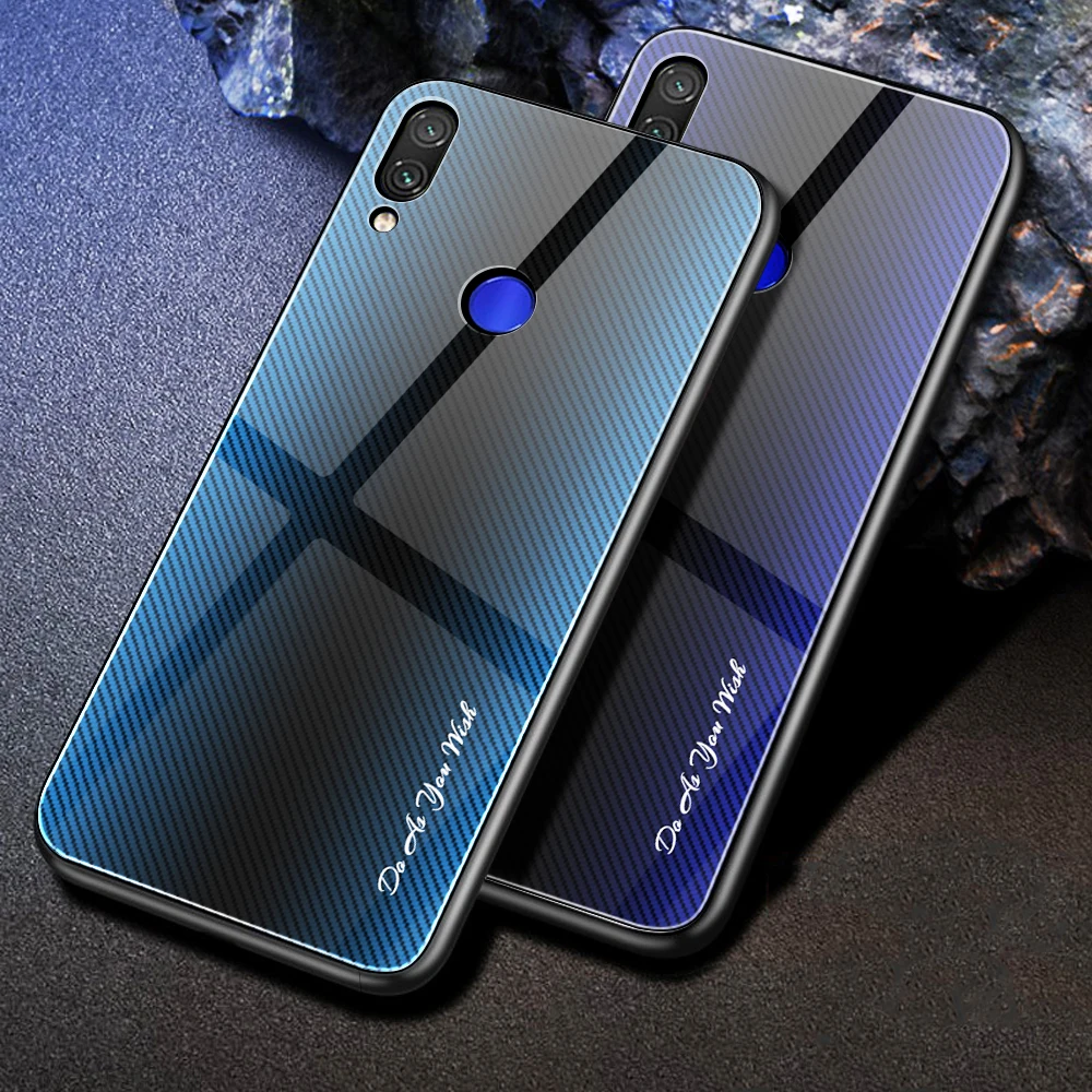 Чехол для Xiaomi Redmi Note 7 чехол из закаленного стекла телефона 5 6 Pro 7A K20 задняя крышка