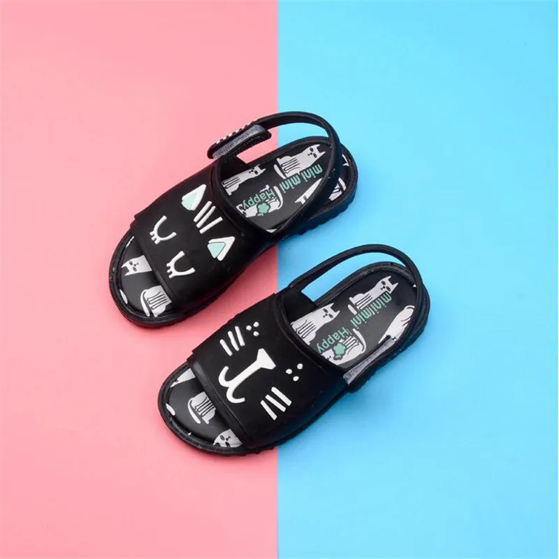 Mini Melissa/Новинка года; сандалии для мальчиков и девочек; детские сандалии с изображением животных; детская обувь; милые сандалии Melissa