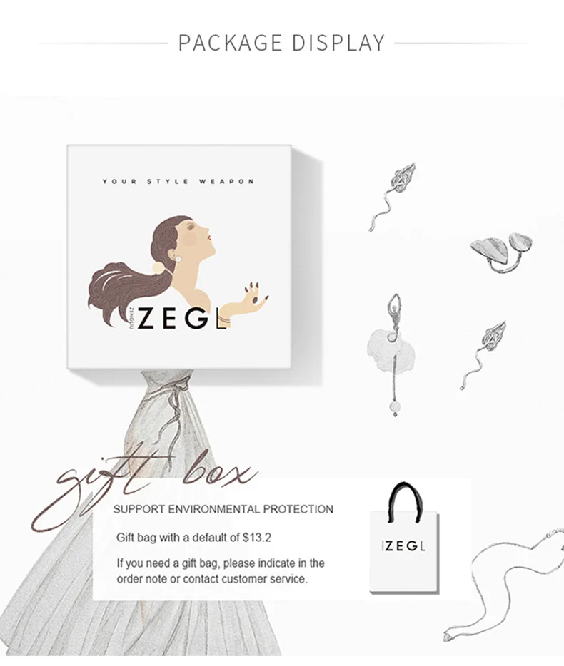 ZEGL дизайнерские серьги в виде года крысы женские новые модные темпераментные серьги рождественские серьги