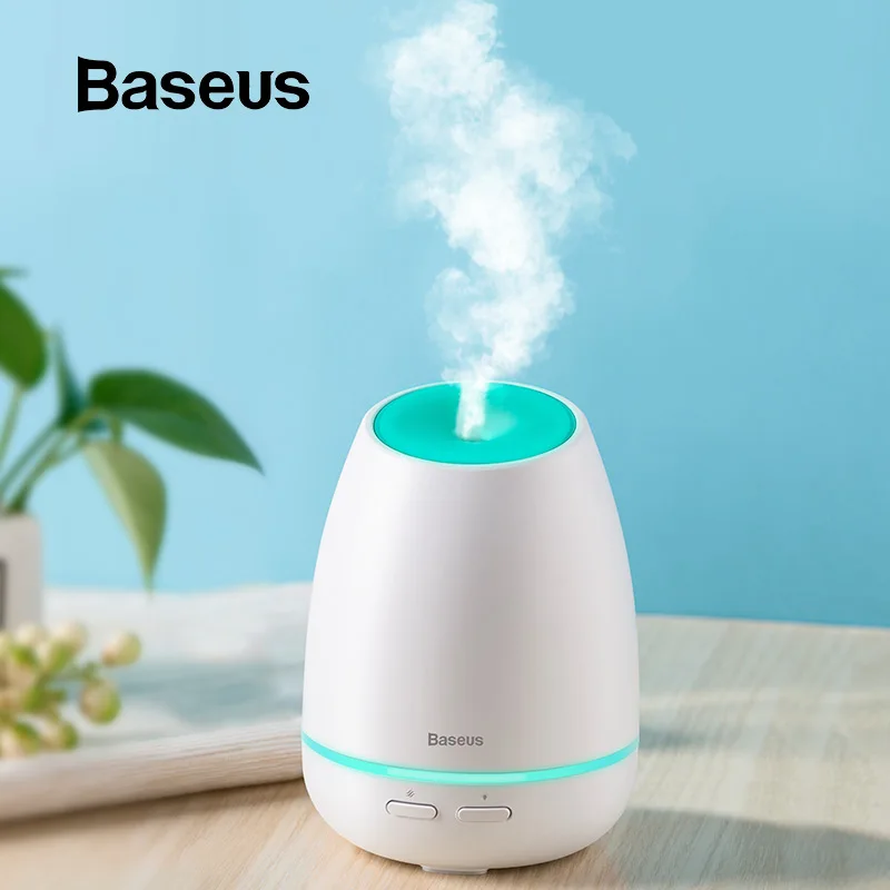 Baseus USB Aroma Oil Diffuser Humidifier For Office Home Room Humidificador Aroma Difusor With 7 Co