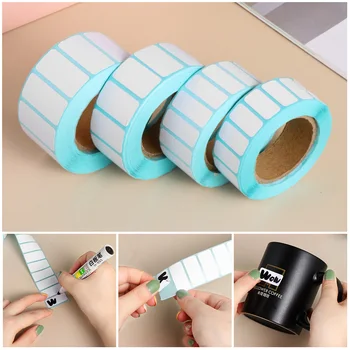 

Hot Sale 1000pcs/Roll Adhesive Thermal Label Sticker Paper Supermarket Price Blank Label Direct Print Waterproof Print Supplies