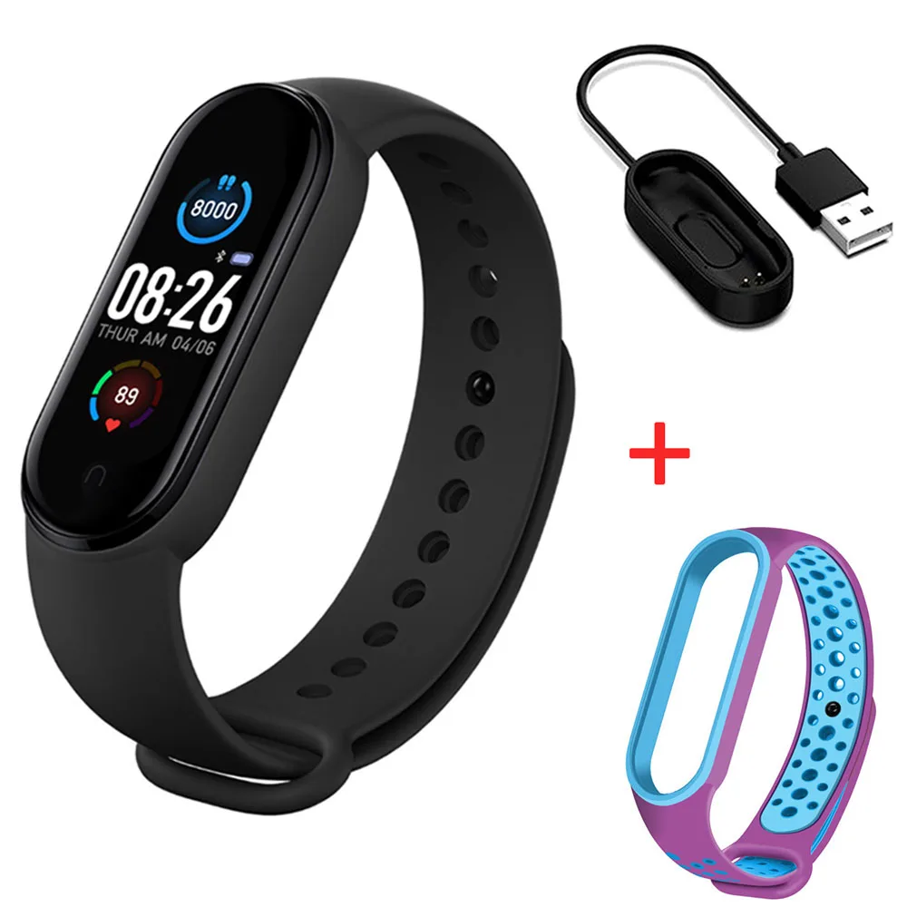 Relógio inteligente m5 banda inteligente esporte rastreador de fitness pedômetro freqüência cardíaca monitor de pressão arterial m5 bluetooth pulseira masculina
