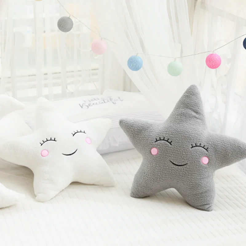 Cosmic Plush Pillows: star, moon, raindrop & clouds – Cozy Up!