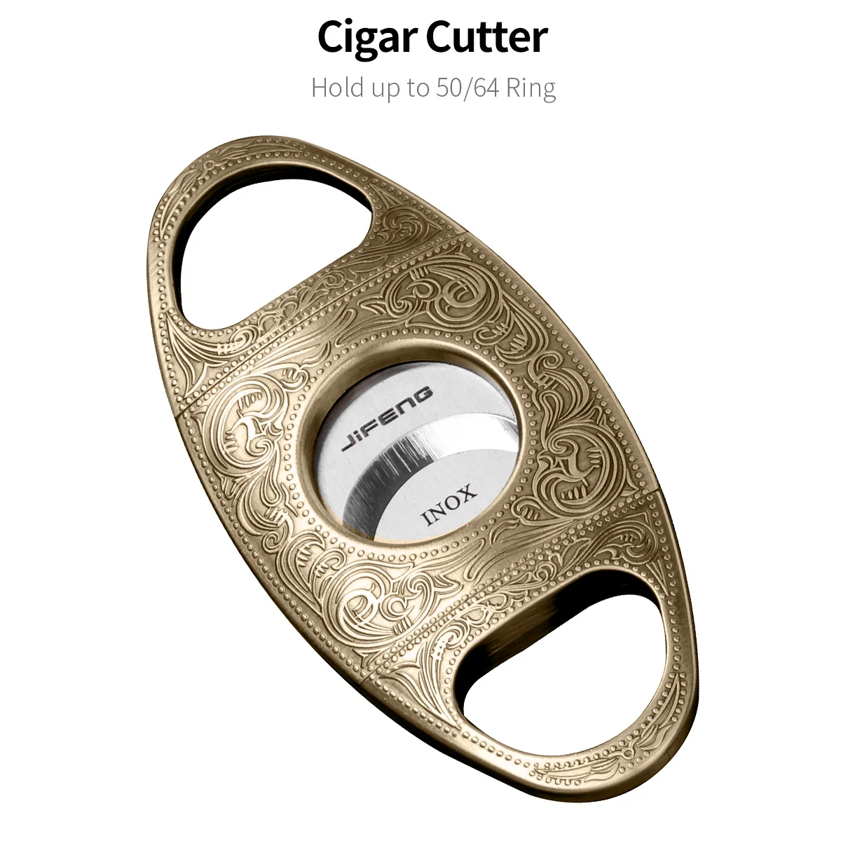 Luxury Cigar Lighter Cigar Cutter Set Straight Strong Fire Windproof Lighters Metal Stainless Sharp Cutter Exquisite Carving