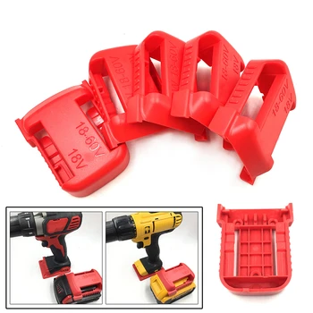 

5pcs Battery Mount Storage Holder for Milwau M18 18V Battery Electrical Tools Battery Bracket Slot Hanging Buckle Accessories