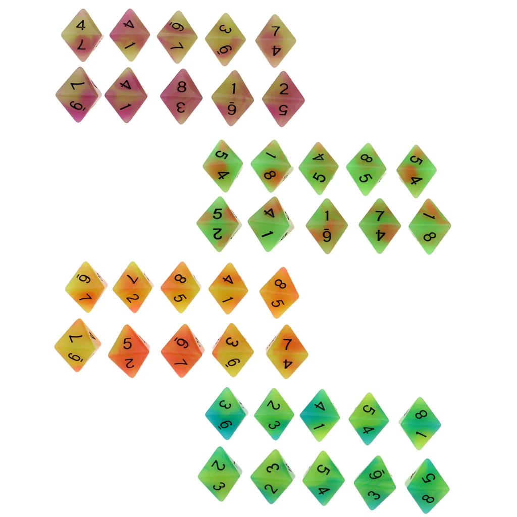 8-sided Game Dice 18mm Dice for Board Games and Teaching Math