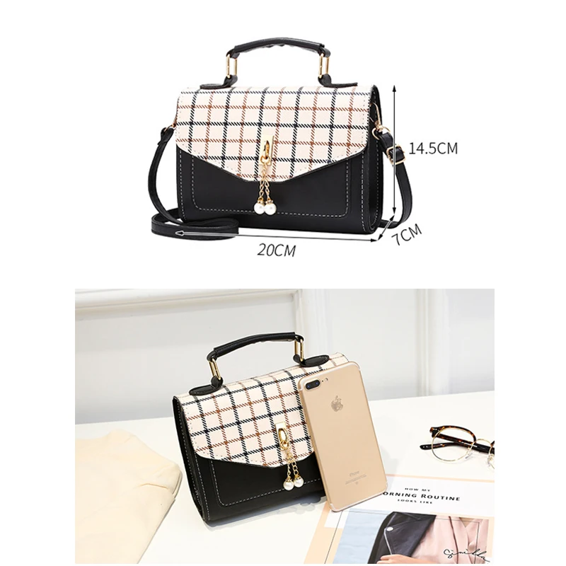 Sac femme 2020 высококачественные сумки через плечо модная клетчатая ручная сумка для