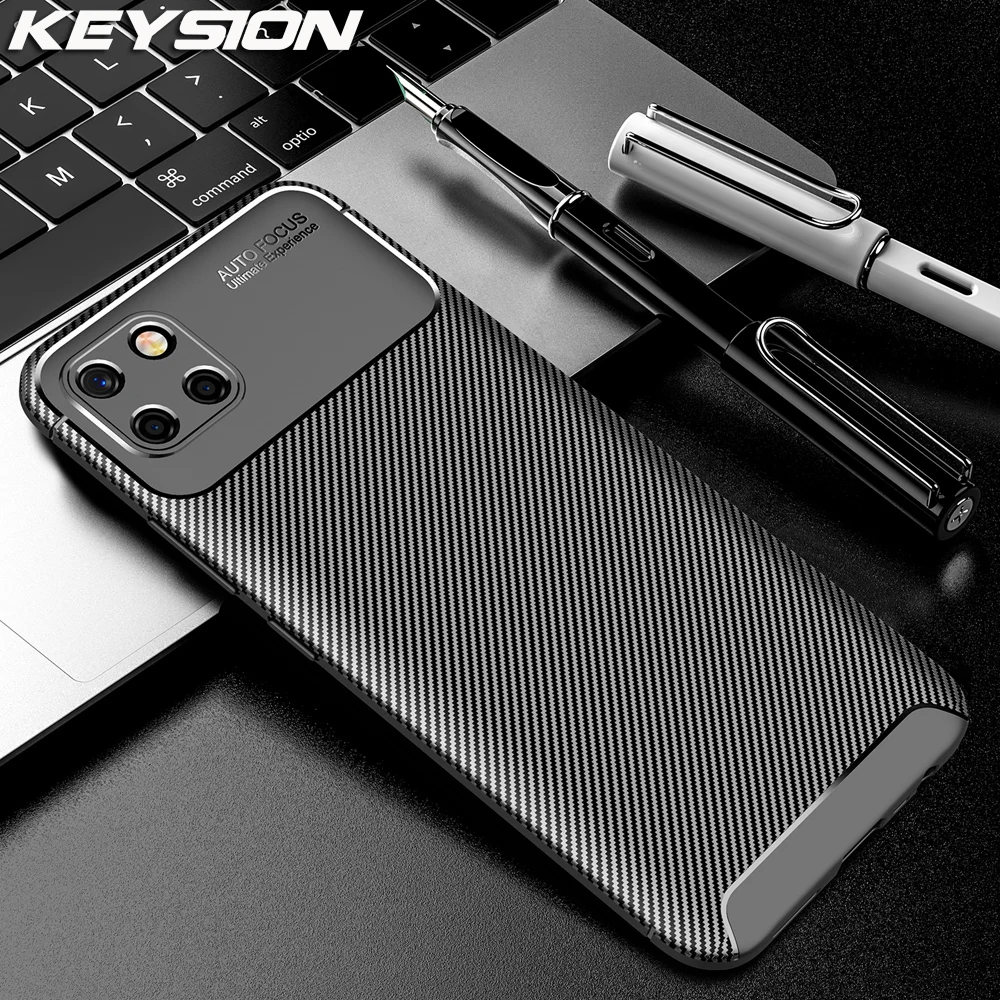 Чехол для телефона KEYSION Realme C11 силиконовая Противоударная задняя крышка из