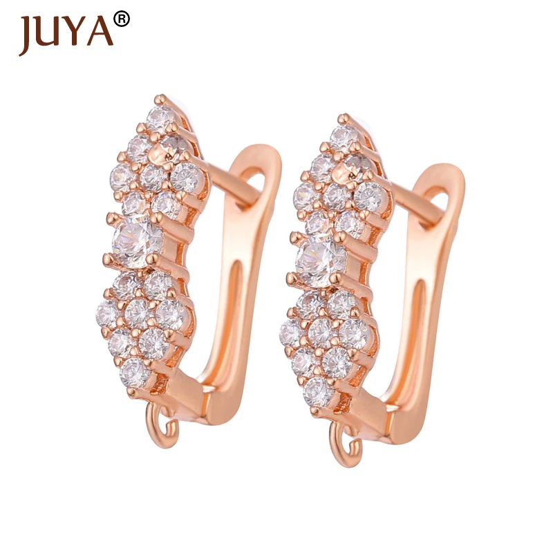 Серьги-Крючки Juya с цирконом бижутерия маркировка модные серьги для
