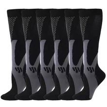 3 Pairs Compression Socks Pack for Women Men Best Support Running Sport Cycling 20-30mmHg Circulation Medical Unisex Socks