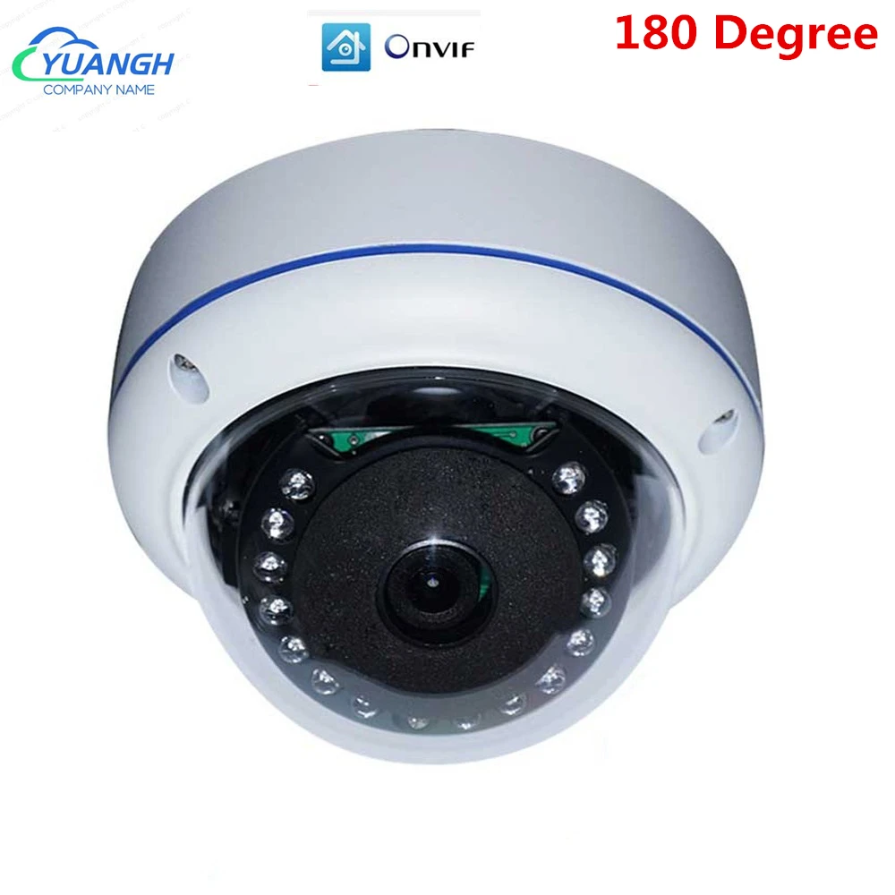 

5MP Network IP Camera POE Dome 180 Degree Lens XMEye APP ONVIF Face Detection Surveillance Camera CCTV