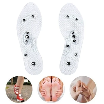 買取 男性女性指圧治療磁気インソール役立ち脂肪を燃焼通気性足マッサージ洗えるアーチサポート痩身疼痛緩和