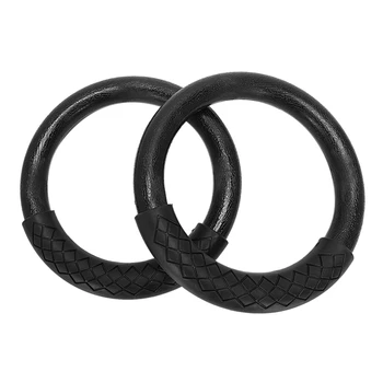 

2 Pcs/Set Abs Gymnastics Rings Heavy Duty Plastic 28Mm Yoga Exercise Fitness Rings With Foam Handle Gym Exercise Fitness Equip