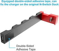 Przełącznik radość Con ładowarka do pada stojak dokujący uchwyt stacja dla Nintendo Switch NS Joy-Con gry zasilanie do ładowania 4
