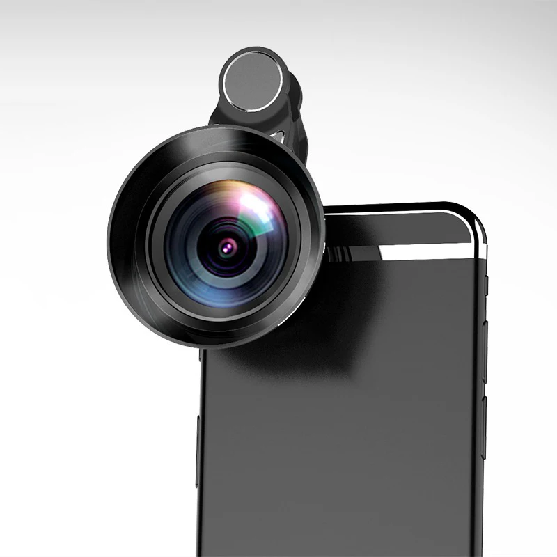 18 мм Профессиональный широкоугольный объектив с блендой для iPhone 7 8 X большинство смартфонов 0,6X4 K HD без искажений камера для телефона SLR объектив