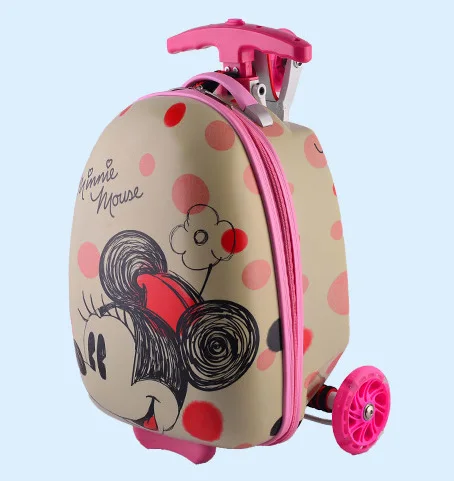 Minnie FirstMeet милый мультфильм, подарок для детей спортивная сумка в виде скутера рюкзак прокатный багаж бизнес путешествия пансион - Цвет: Minnie