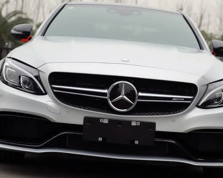 2-линия решетка авто аксессуары для Mercedes Benz C Class W204 C63 AMG Стиль передняя решетка бампер C200 C300 стайлинга автомобилей украшения