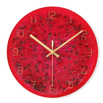 

English Digital Wall Clock 12 Inch Decorative Modern Design Big Silent Acrylic Kitchen Watch for Home DecorBB90