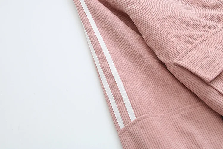 Blvyisla 4XL Вельветовая хлопковая плюс флисовая утепленная куртка пальто Женская мода Карманы фонарь рукав молния верх от куртки-парки