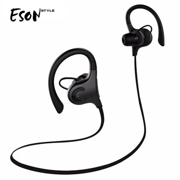 

Portable Bluetooth Earphone IPX4-rated Sweatproof Wireless Earphone Stereo Sport Ear Hooks Headset With Microphone For Phones