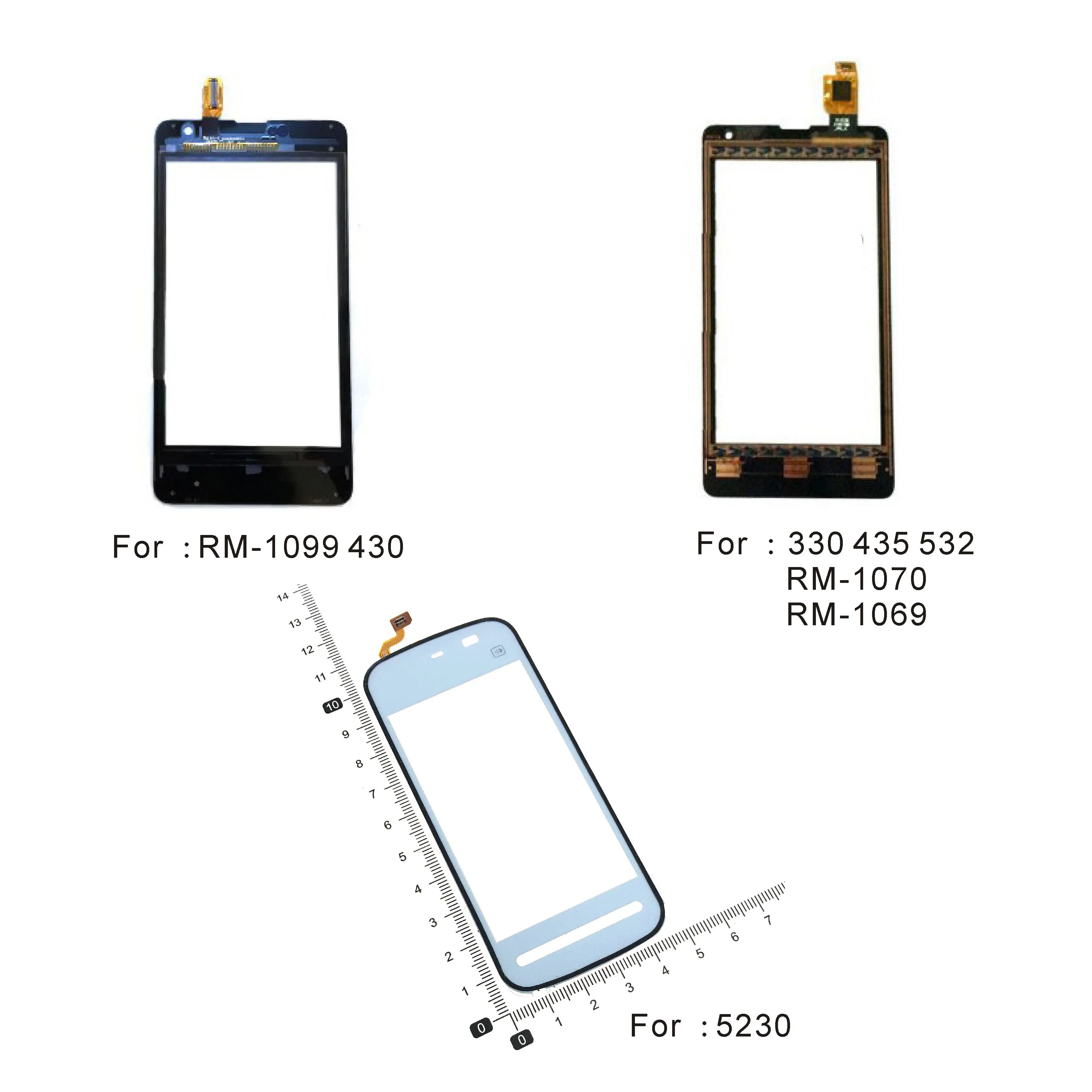 Для Nokia 330 435 532 RM1070 RM-1069 430 5230 сенсорный экран телефона дигитайзер Сенсорная