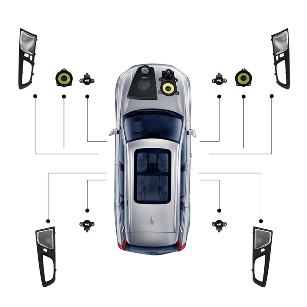Audio upgrade kit for Volvo XC60 front 