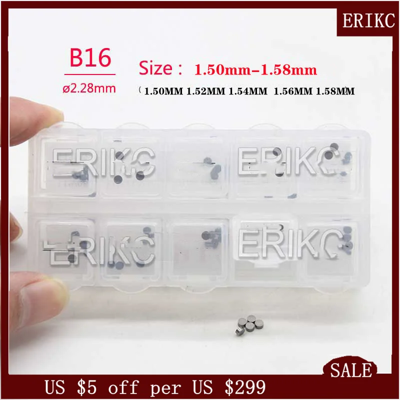 

ERIKC B16 1.50MM -1.58MM Pressure Pump Parts Washers 1.50MM 1.52MM 1.54MM 1.56MM 1.58MM 30PCS FOR Common Rail Injection