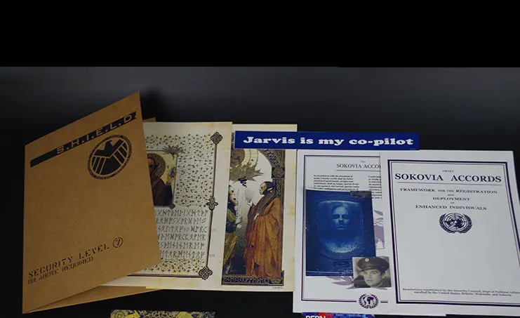 Железный человек, Тони Старк, Archives Records, щит агентов, папки, Мстители, Лига информации, Marvel файлы, archives Poster - Цвет: Antman File