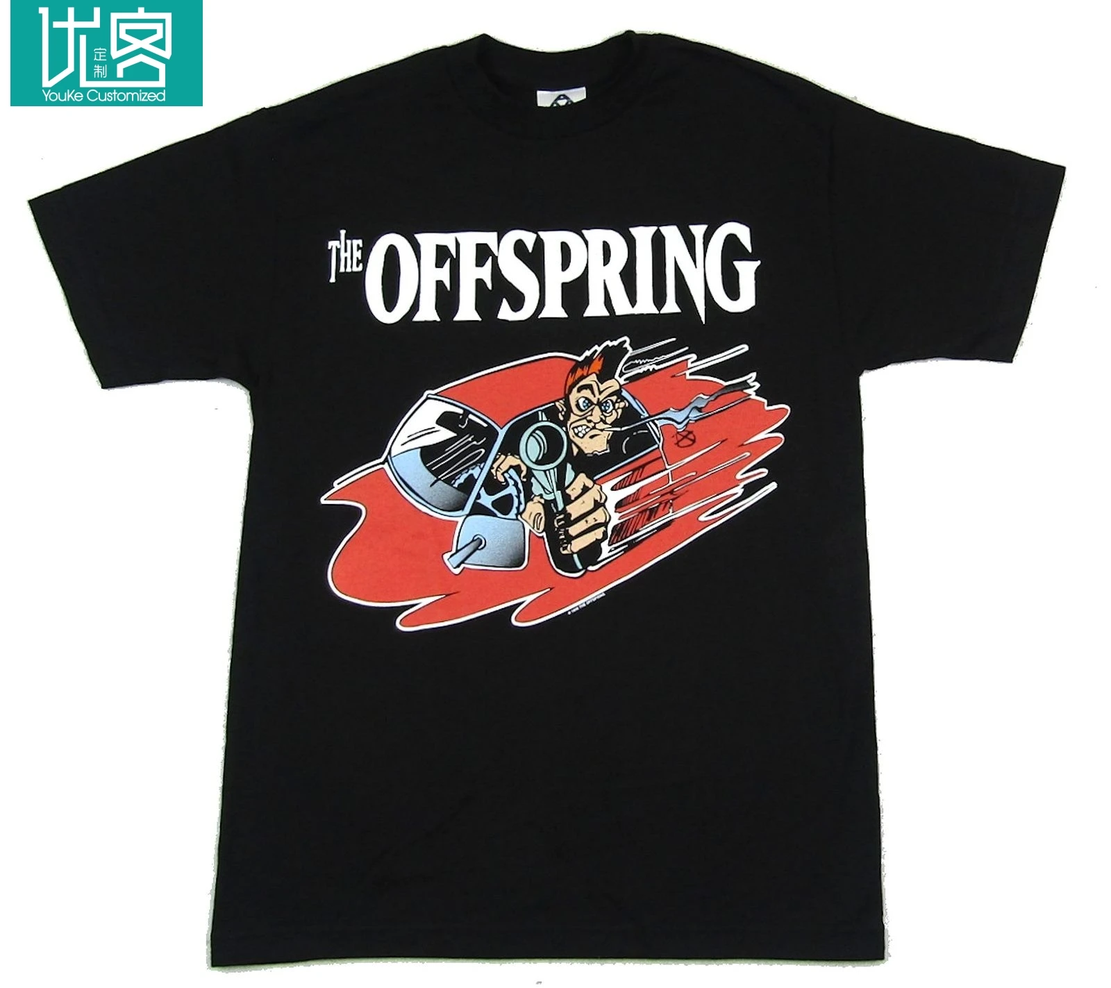 

Offspring Stupid MF Black T Shirt New Official NOS 1998 Vintage Band Merch Summer Casual Man T-Shirt Good Quality Top Tee