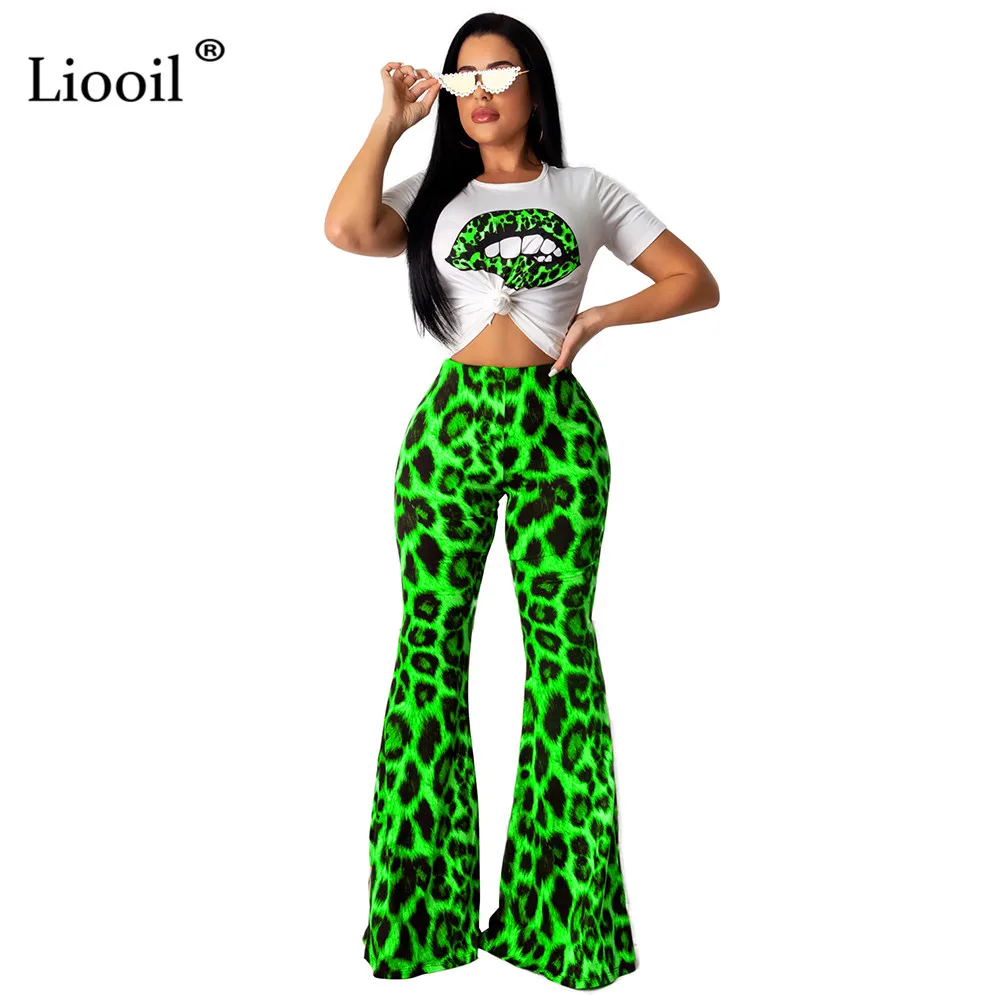 Liooil Neon Green 2 Piece Set Sexy Club Outfits Li